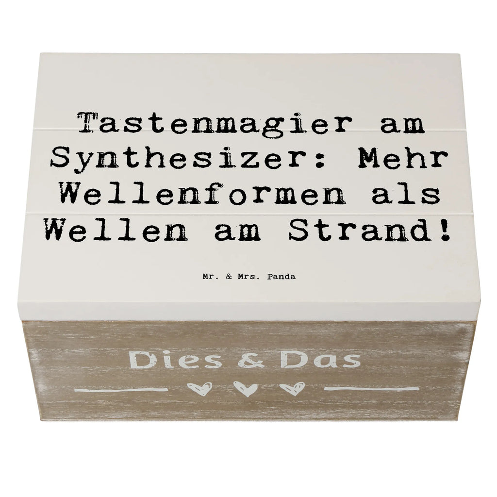 Holzkiste Spruch Synthesizer Magie Holzkiste, Kiste, Schatzkiste, Truhe, Schatulle, XXL, Erinnerungsbox, Erinnerungskiste, Dekokiste, Aufbewahrungsbox, Geschenkbox, Geschenkdose, Instrumente, Geschenke Musiker, Musikliebhaber