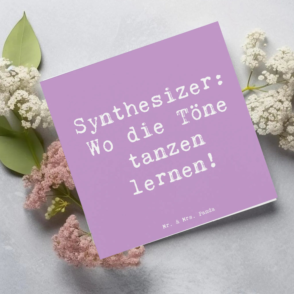 Deluxe Karte Spruch Synthesizer Tanz Karte, Grußkarte, Klappkarte, Einladungskarte, Glückwunschkarte, Hochzeitskarte, Geburtstagskarte, Hochwertige Grußkarte, Hochwertige Klappkarte, Instrumente, Geschenke Musiker, Musikliebhaber