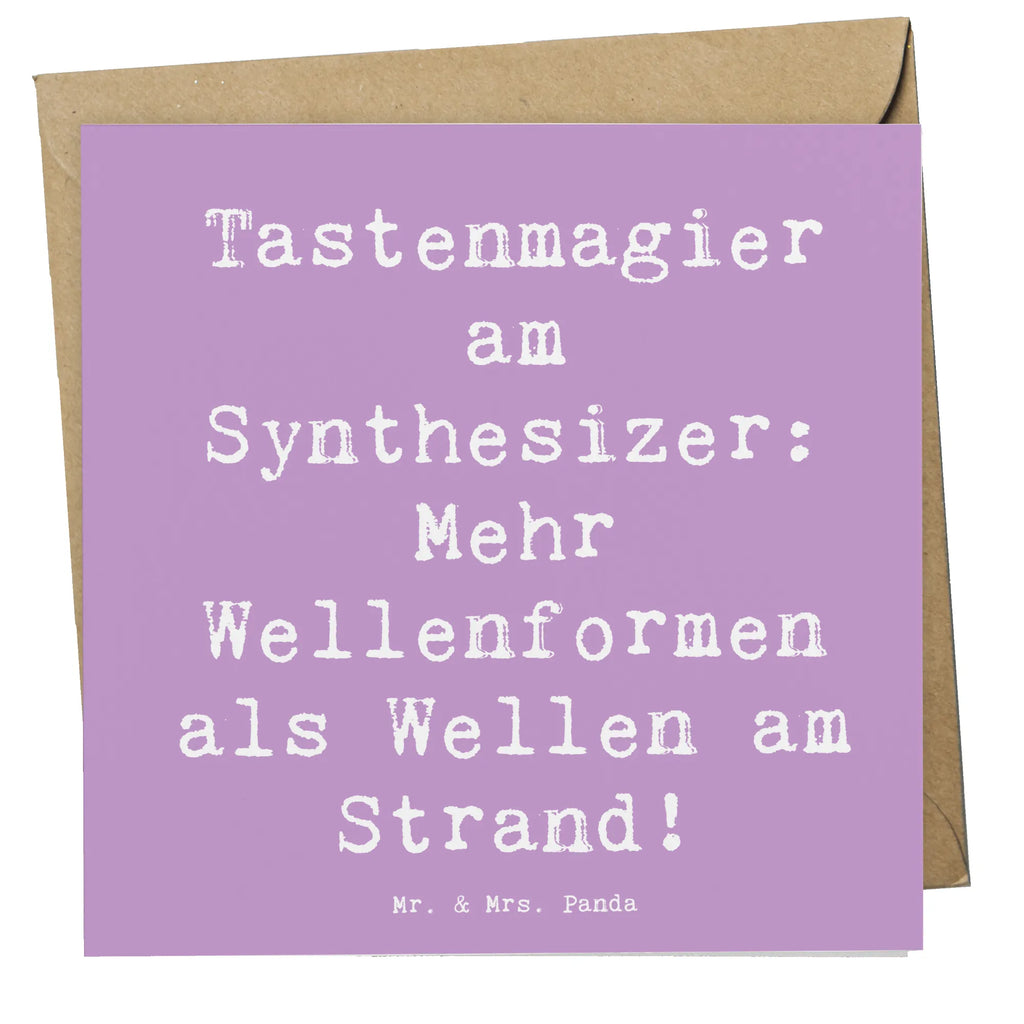 Deluxe Karte Spruch Synthesizer Magie Karte, Grußkarte, Klappkarte, Einladungskarte, Glückwunschkarte, Hochzeitskarte, Geburtstagskarte, Hochwertige Grußkarte, Hochwertige Klappkarte, Instrumente, Geschenke Musiker, Musikliebhaber