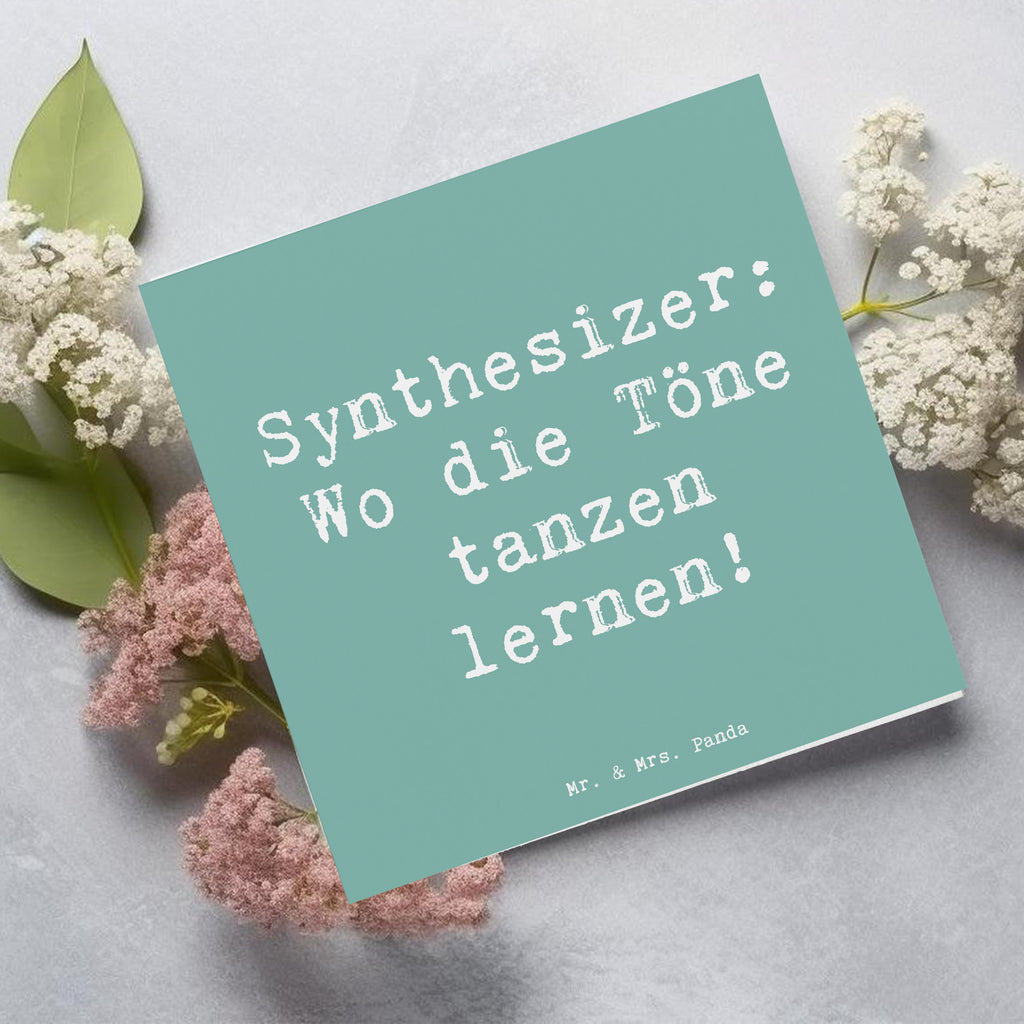 Deluxe Karte Spruch Synthesizer Tanz Karte, Grußkarte, Klappkarte, Einladungskarte, Glückwunschkarte, Hochzeitskarte, Geburtstagskarte, Hochwertige Grußkarte, Hochwertige Klappkarte, Instrumente, Geschenke Musiker, Musikliebhaber