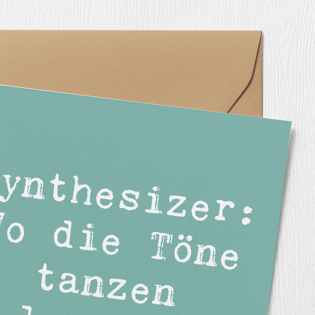 Deluxe Karte Spruch Synthesizer Tanz Karte, Grußkarte, Klappkarte, Einladungskarte, Glückwunschkarte, Hochzeitskarte, Geburtstagskarte, Hochwertige Grußkarte, Hochwertige Klappkarte, Instrumente, Geschenke Musiker, Musikliebhaber