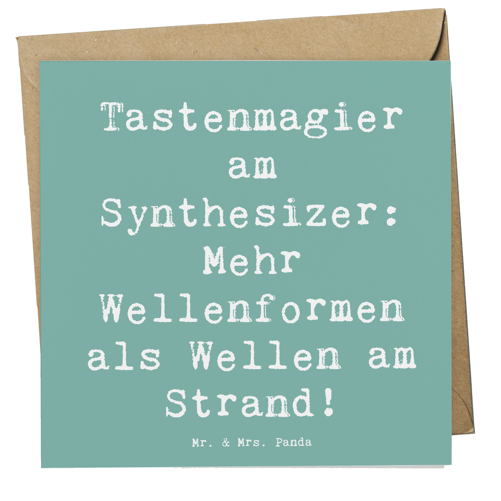 Deluxe Karte Spruch Synthesizer Magie Karte, Grußkarte, Klappkarte, Einladungskarte, Glückwunschkarte, Hochzeitskarte, Geburtstagskarte, Hochwertige Grußkarte, Hochwertige Klappkarte, Instrumente, Geschenke Musiker, Musikliebhaber