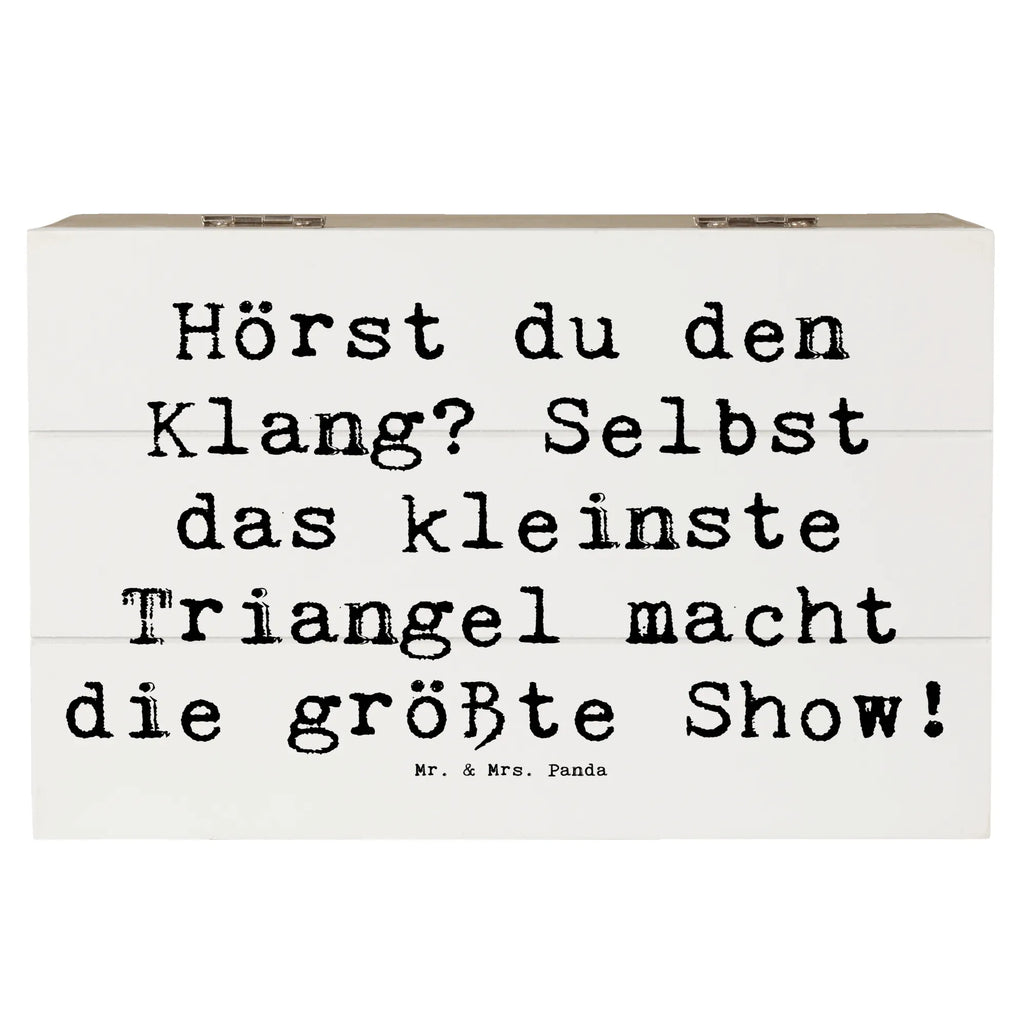 Holzkiste Spruch Triangel Klang Holzkiste, Kiste, Schatzkiste, Truhe, Schatulle, XXL, Erinnerungsbox, Erinnerungskiste, Dekokiste, Aufbewahrungsbox, Geschenkbox, Geschenkdose, Instrumente, Geschenke Musiker, Musikliebhaber