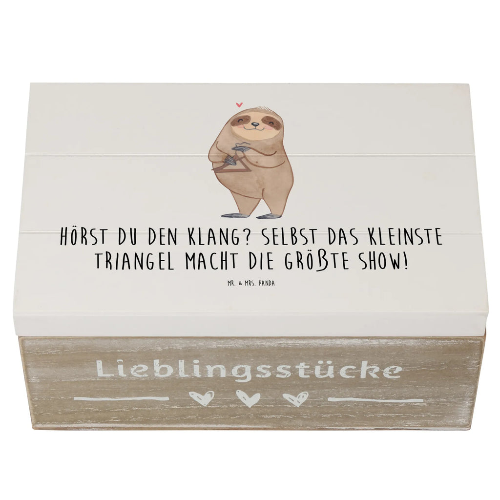 Holzkiste Triangel Klang Holzkiste, Kiste, Schatzkiste, Truhe, Schatulle, XXL, Erinnerungsbox, Erinnerungskiste, Dekokiste, Aufbewahrungsbox, Geschenkbox, Geschenkdose, Instrumente, Geschenke Musiker, Musikliebhaber