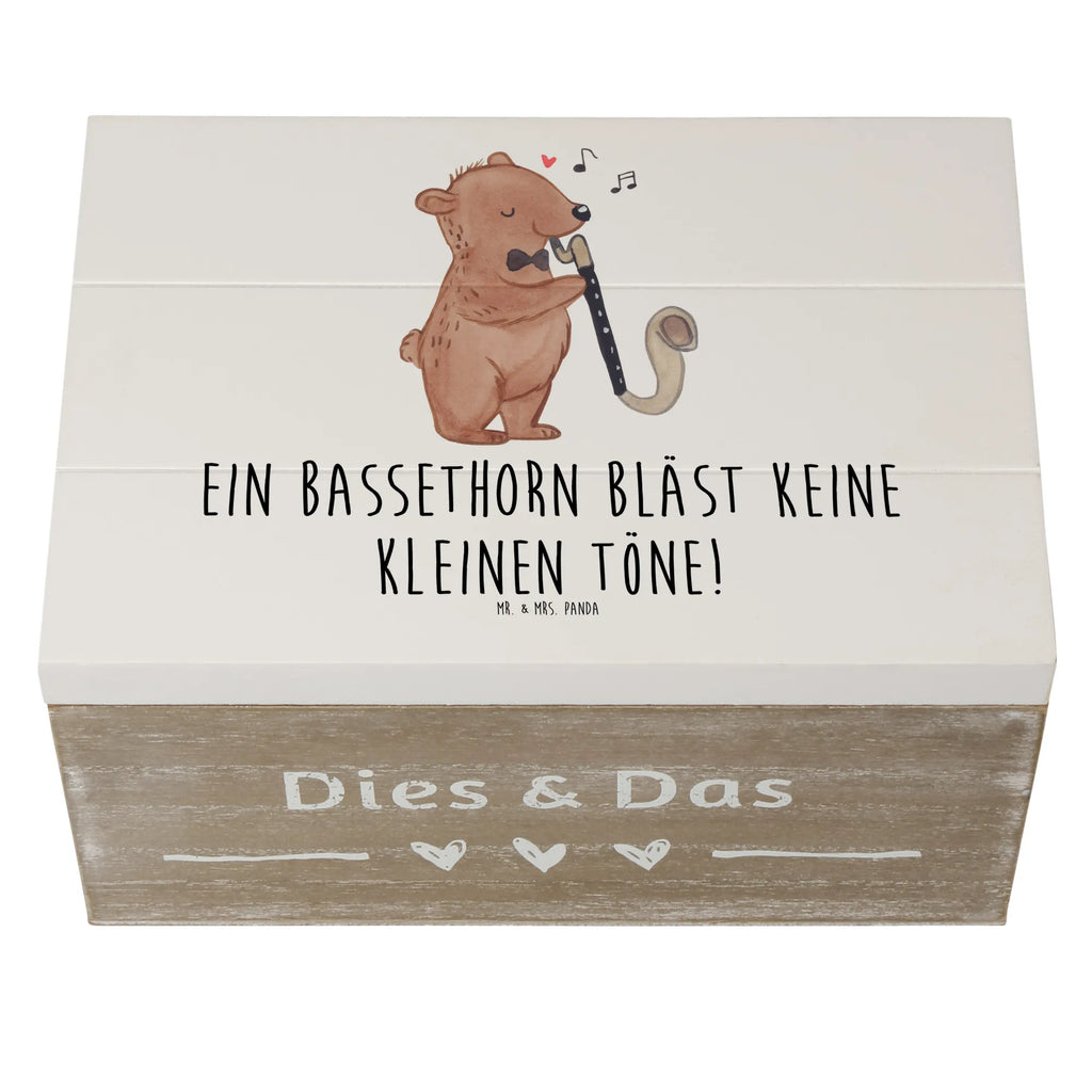 Holzkiste Ein Bassethorn bläst keine kleinen Töne! Holzkiste, Kiste, Schatzkiste, Truhe, Schatulle, XXL, Erinnerungsbox, Erinnerungskiste, Dekokiste, Aufbewahrungsbox, Geschenkbox, Geschenkdose, Instrumente, Geschenke Musiker, Musikliebhaber