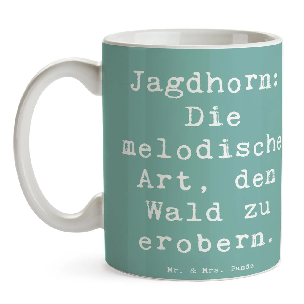 Tasse Spruch Jagdhorn Magie Tasse, Kaffeetasse, Teetasse, Becher, Kaffeebecher, Teebecher, Keramiktasse, Porzellantasse, Büro Tasse, Geschenk Tasse, Tasse Sprüche, Tasse Motive, Kaffeetassen, Tasse bedrucken, Designer Tasse, Cappuccino Tassen, Schöne Teetassen, Instrumente, Geschenke Musiker, Musikliebhaber