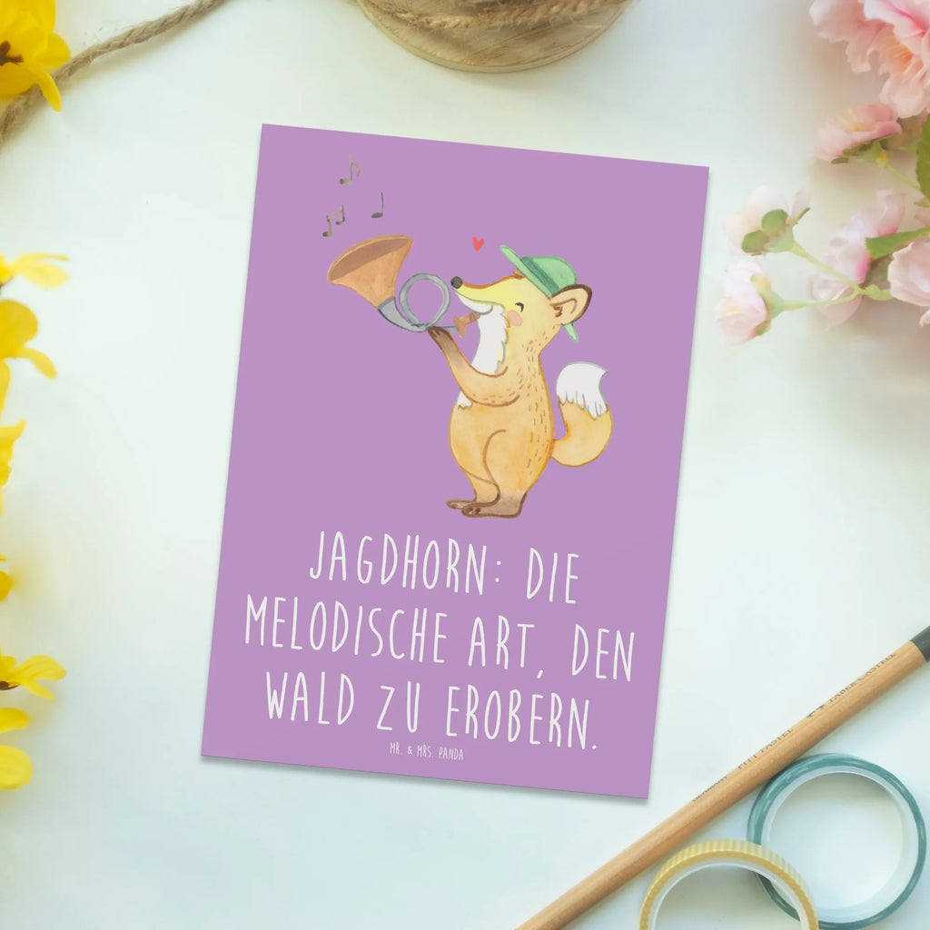 Postkarte Jagdhorn Magie Postkarte, Karte, Geschenkkarte, Grußkarte, Einladung, Ansichtskarte, Geburtstagskarte, Einladungskarte, Dankeskarte, Ansichtskarten, Einladung Geburtstag, Einladungskarten Geburtstag, Instrumente, Geschenke Musiker, Musikliebhaber