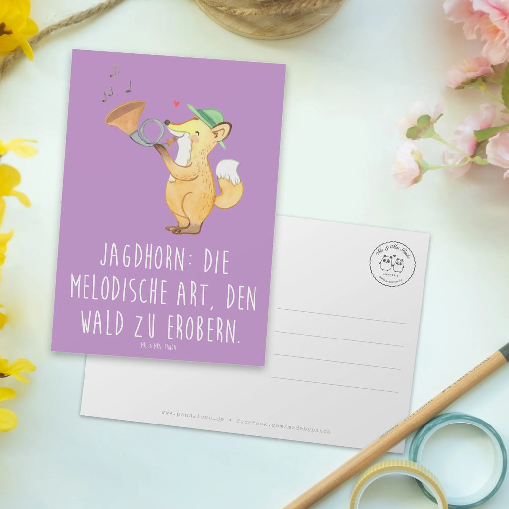 Postkarte Jagdhorn Magie Postkarte, Karte, Geschenkkarte, Grußkarte, Einladung, Ansichtskarte, Geburtstagskarte, Einladungskarte, Dankeskarte, Ansichtskarten, Einladung Geburtstag, Einladungskarten Geburtstag, Instrumente, Geschenke Musiker, Musikliebhaber