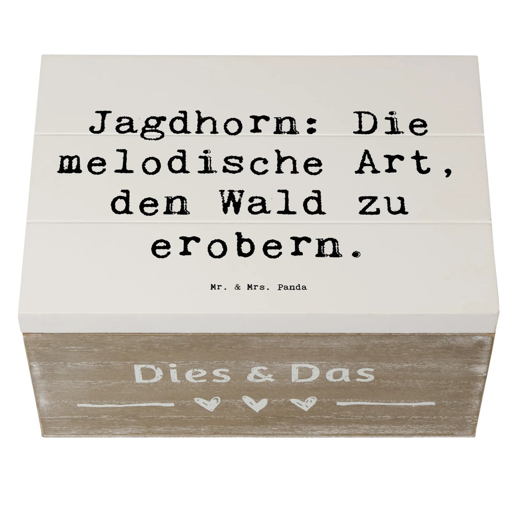 Holzkiste Spruch Jagdhorn Magie Holzkiste, Kiste, Schatzkiste, Truhe, Schatulle, XXL, Erinnerungsbox, Erinnerungskiste, Dekokiste, Aufbewahrungsbox, Geschenkbox, Geschenkdose, Instrumente, Geschenke Musiker, Musikliebhaber