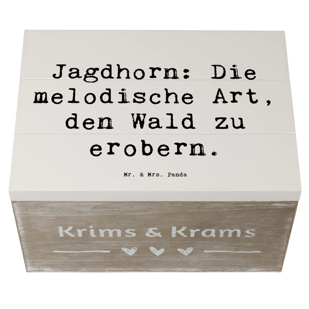 Holzkiste Spruch Jagdhorn Magie Holzkiste, Kiste, Schatzkiste, Truhe, Schatulle, XXL, Erinnerungsbox, Erinnerungskiste, Dekokiste, Aufbewahrungsbox, Geschenkbox, Geschenkdose, Instrumente, Geschenke Musiker, Musikliebhaber