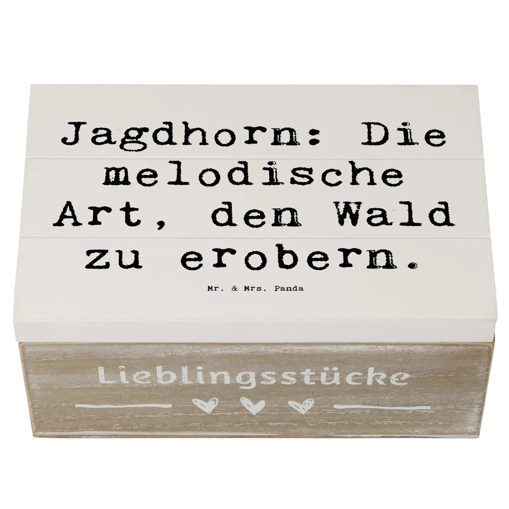 Holzkiste Spruch Jagdhorn Magie Holzkiste, Kiste, Schatzkiste, Truhe, Schatulle, XXL, Erinnerungsbox, Erinnerungskiste, Dekokiste, Aufbewahrungsbox, Geschenkbox, Geschenkdose, Instrumente, Geschenke Musiker, Musikliebhaber