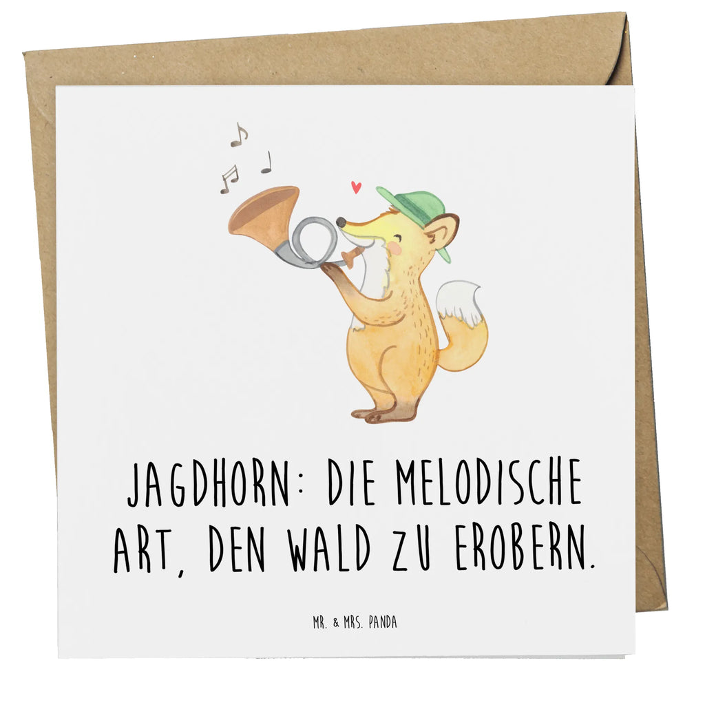 Deluxe Karte Jagdhorn Magie Karte, Grußkarte, Klappkarte, Einladungskarte, Glückwunschkarte, Hochzeitskarte, Geburtstagskarte, Hochwertige Grußkarte, Hochwertige Klappkarte, Instrumente, Geschenke Musiker, Musikliebhaber