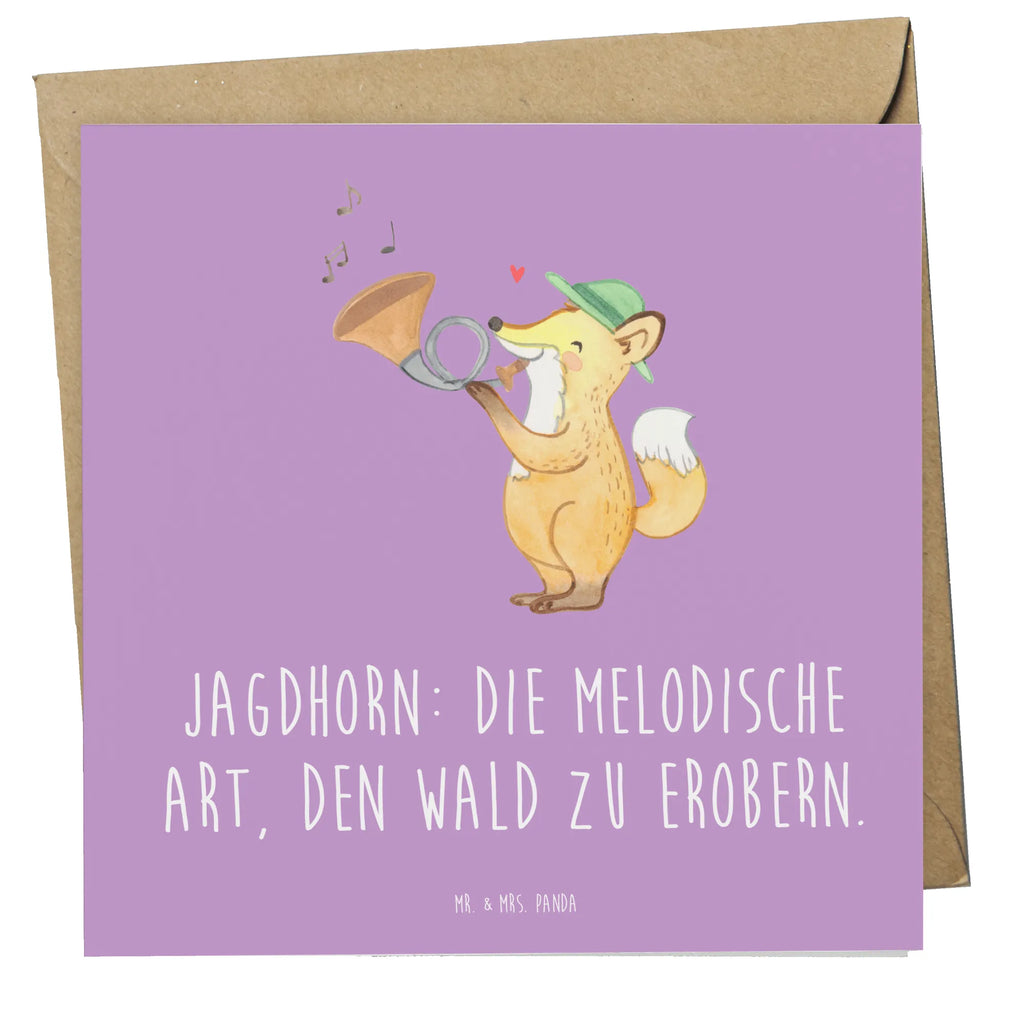 Deluxe Karte Jagdhorn Magie Karte, Grußkarte, Klappkarte, Einladungskarte, Glückwunschkarte, Hochzeitskarte, Geburtstagskarte, Hochwertige Grußkarte, Hochwertige Klappkarte, Instrumente, Geschenke Musiker, Musikliebhaber