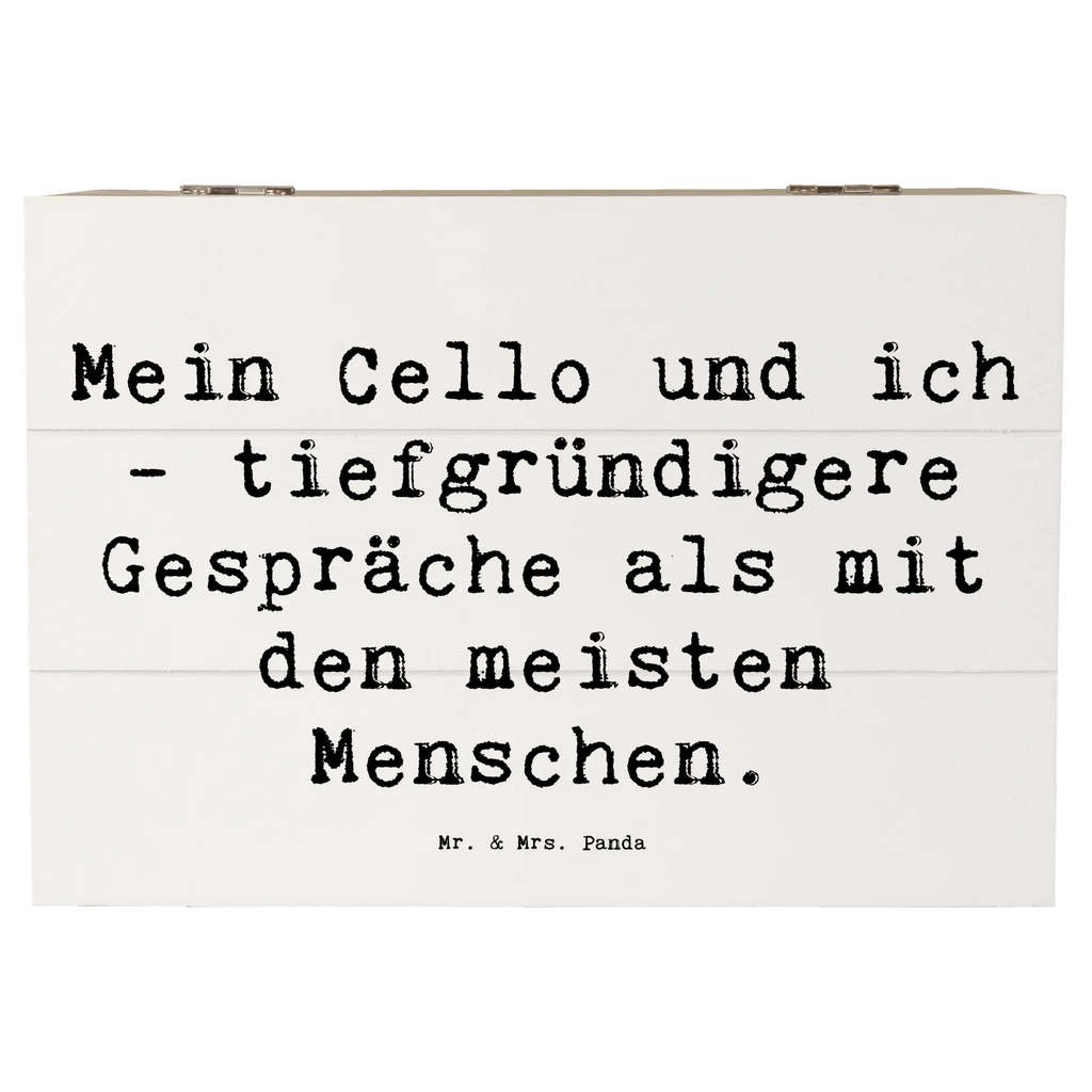 Holzkiste Spruch Violoncello Gespräche Holzkiste, Kiste, Schatzkiste, Truhe, Schatulle, XXL, Erinnerungsbox, Erinnerungskiste, Dekokiste, Aufbewahrungsbox, Geschenkbox, Geschenkdose, Instrumente, Geschenke Musiker, Musikliebhaber