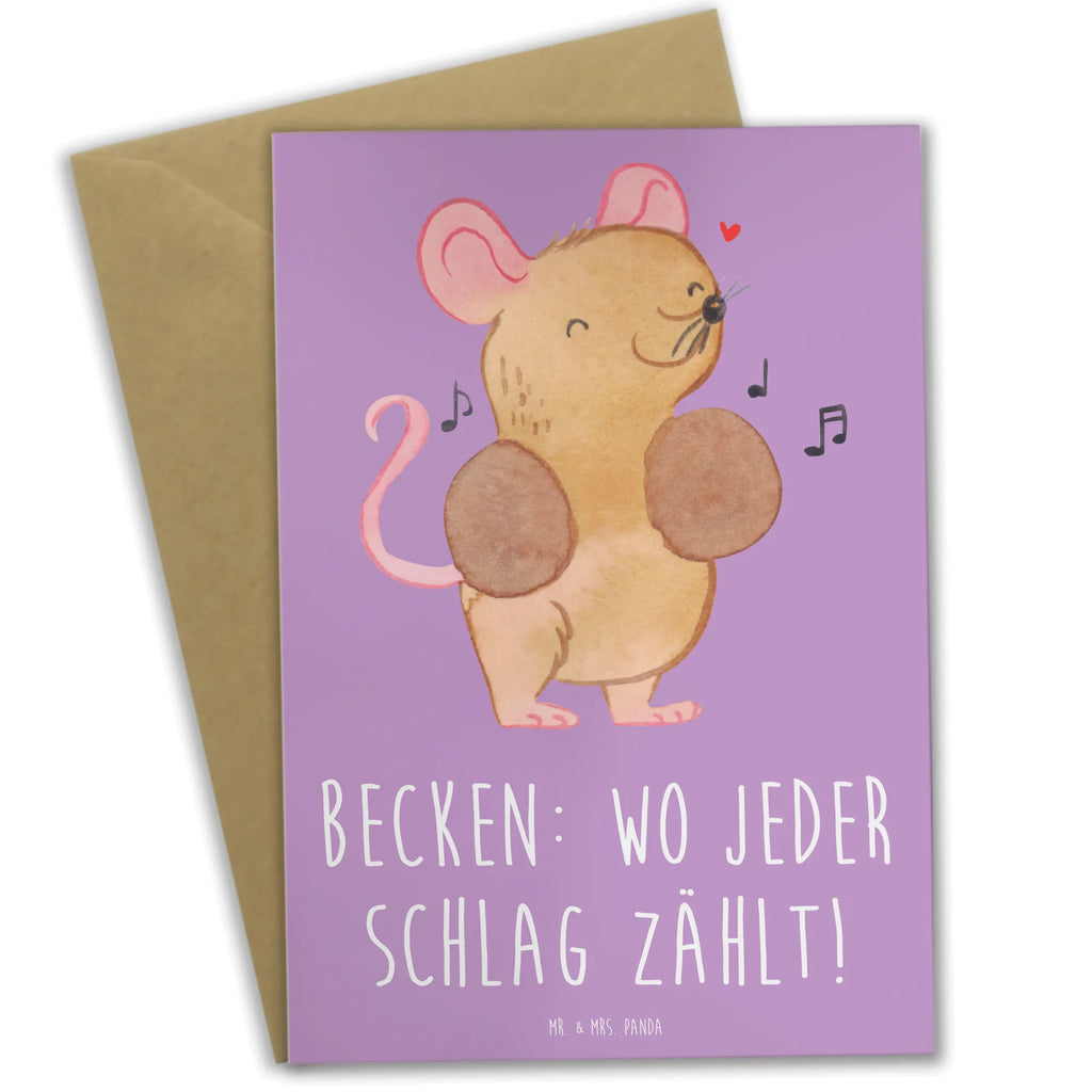 Grußkarte Becken Grußkarte, Klappkarte, Einladungskarte, Glückwunschkarte, Hochzeitskarte, Geburtstagskarte, Karte, Ansichtskarten, Instrumente, Geschenke Musiker, Musikliebhaber