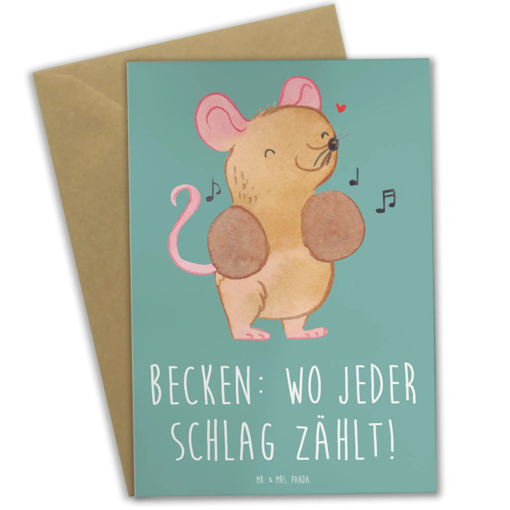 Grußkarte Becken Grußkarte, Klappkarte, Einladungskarte, Glückwunschkarte, Hochzeitskarte, Geburtstagskarte, Karte, Ansichtskarten, Instrumente, Geschenke Musiker, Musikliebhaber