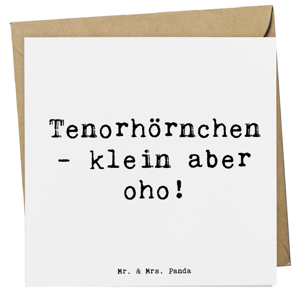 Deluxe Karte Spruch Tenorhörnchen Magie Karte, Grußkarte, Klappkarte, Einladungskarte, Glückwunschkarte, Hochzeitskarte, Geburtstagskarte, Hochwertige Grußkarte, Hochwertige Klappkarte, Instrumente, Geschenke Musiker, Musikliebhaber