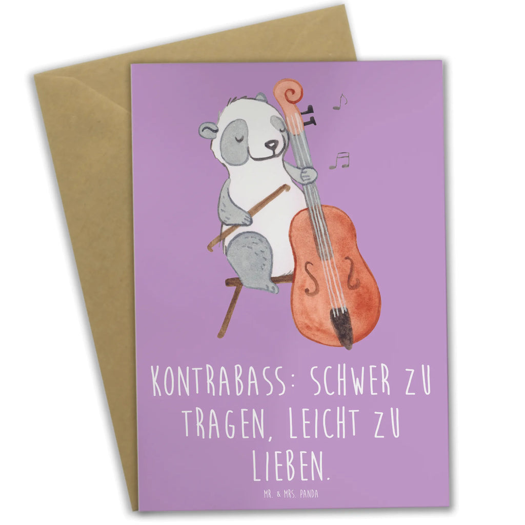 Grußkarte Kontrabass Liebe Grußkarte, Klappkarte, Einladungskarte, Glückwunschkarte, Hochzeitskarte, Geburtstagskarte, Karte, Ansichtskarten, Instrumente, Geschenke Musiker, Musikliebhaber