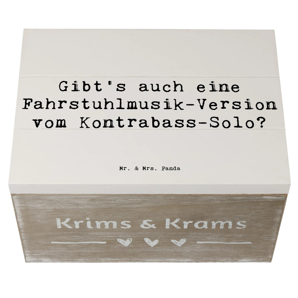 Holzkiste Spruch Kontrabass Solo Holzkiste, Kiste, Schatzkiste, Truhe, Schatulle, XXL, Erinnerungsbox, Erinnerungskiste, Dekokiste, Aufbewahrungsbox, Geschenkbox, Geschenkdose, Instrumente, Geschenke Musiker, Musikliebhaber