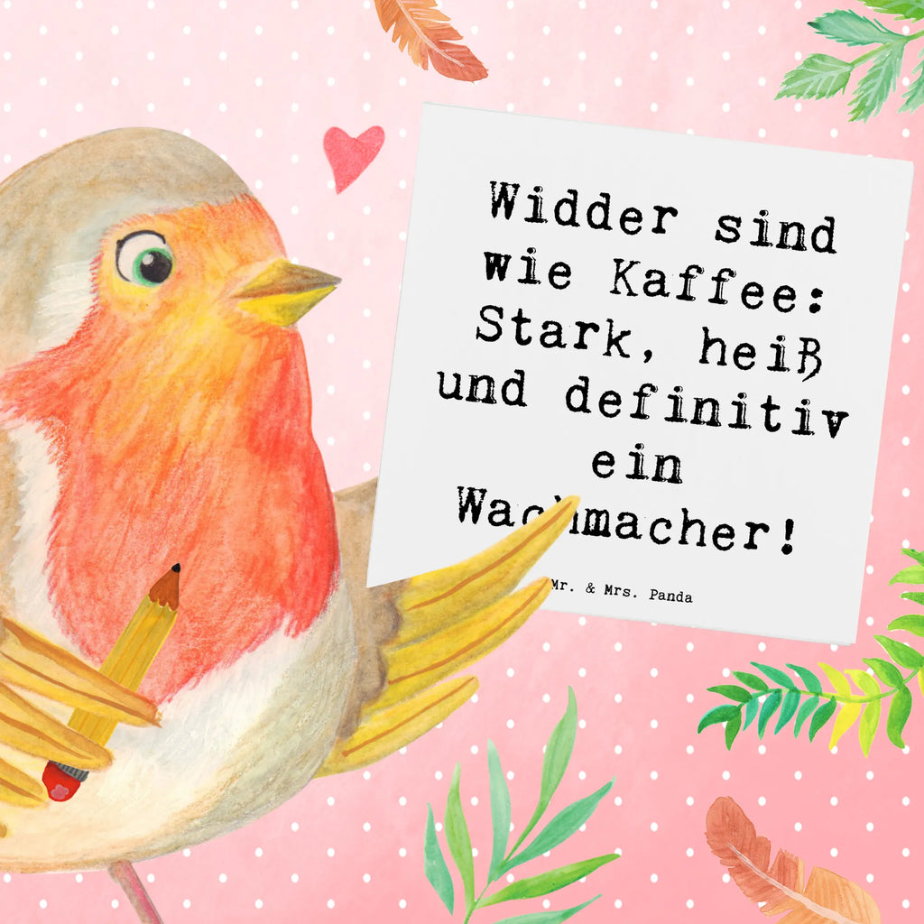 Deluxe Karte Spruch Widder Power Karte, Grußkarte, Klappkarte, Einladungskarte, Glückwunschkarte, Hochzeitskarte, Geburtstagskarte, Hochwertige Grußkarte, Hochwertige Klappkarte, Tierkreiszeichen, Sternzeichen, Horoskop, Astrologie, Aszendent