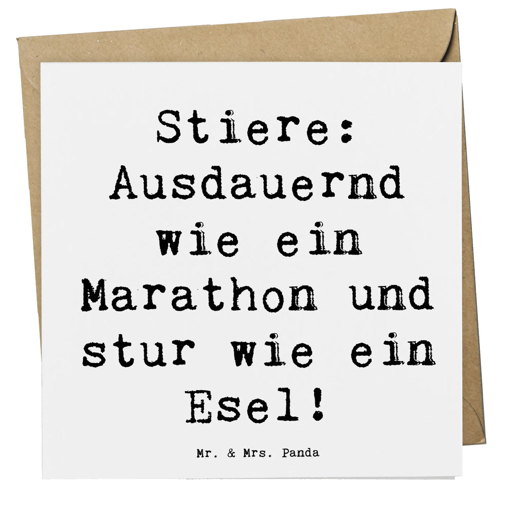 Deluxe Karte Spruch Starker Stier Karte, Grußkarte, Klappkarte, Einladungskarte, Glückwunschkarte, Hochzeitskarte, Geburtstagskarte, Hochwertige Grußkarte, Hochwertige Klappkarte, Tierkreiszeichen, Sternzeichen, Horoskop, Astrologie, Aszendent