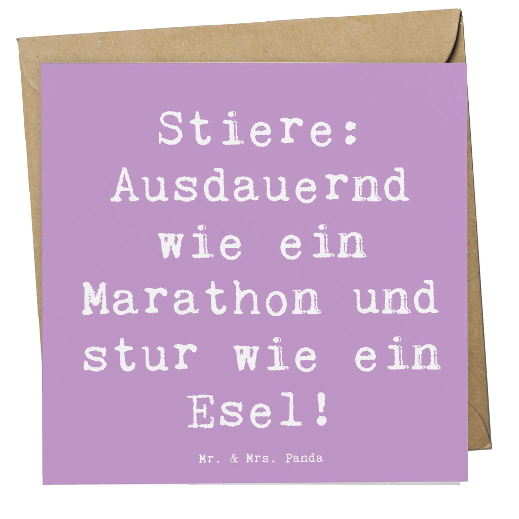 Deluxe Karte Spruch Starker Stier Karte, Grußkarte, Klappkarte, Einladungskarte, Glückwunschkarte, Hochzeitskarte, Geburtstagskarte, Hochwertige Grußkarte, Hochwertige Klappkarte, Tierkreiszeichen, Sternzeichen, Horoskop, Astrologie, Aszendent