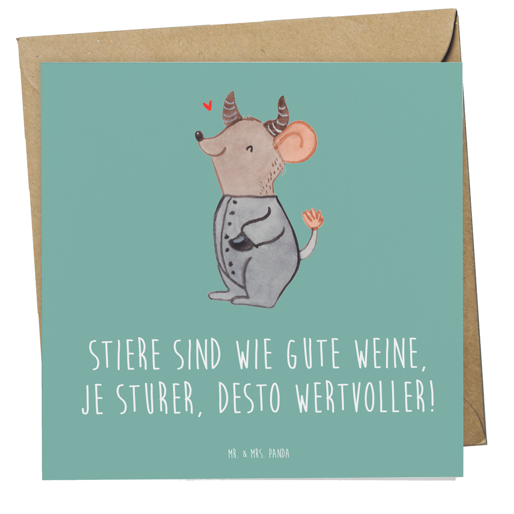 Deluxe Karte Spruch Sturer Stier Karte, Grußkarte, Klappkarte, Einladungskarte, Glückwunschkarte, Hochzeitskarte, Geburtstagskarte, Hochwertige Grußkarte, Hochwertige Klappkarte, Tierkreiszeichen, Sternzeichen, Horoskop, Astrologie, Aszendent