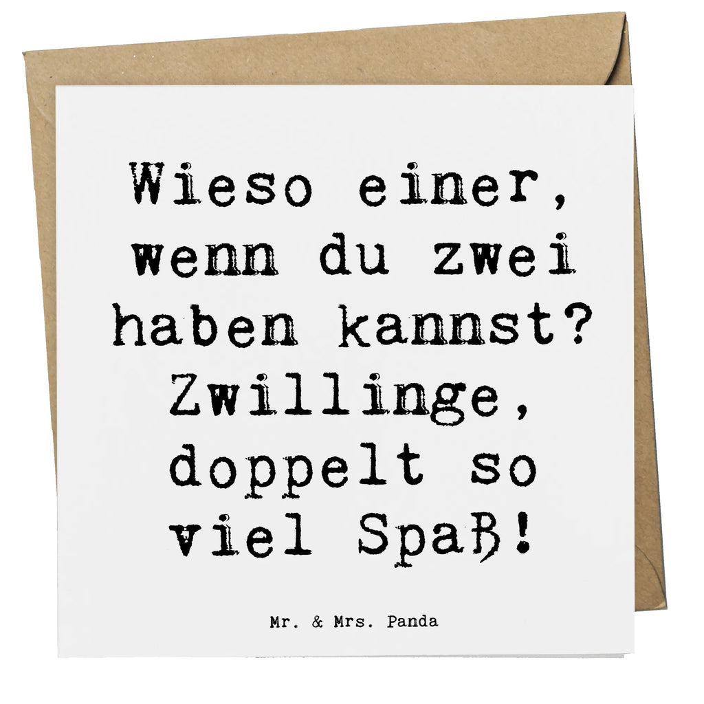 Deluxe Karte Spruch Zwillinge Spaß Karte, Grußkarte, Klappkarte, Einladungskarte, Glückwunschkarte, Hochzeitskarte, Geburtstagskarte, Hochwertige Grußkarte, Hochwertige Klappkarte, Tierkreiszeichen, Sternzeichen, Horoskop, Astrologie, Aszendent