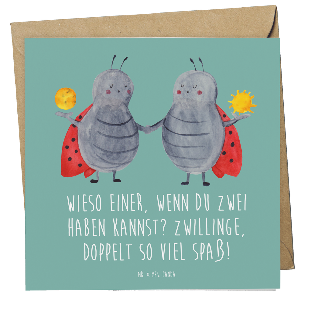 Deluxe Karte Spruch Zwillinge Spaß Karte, Grußkarte, Klappkarte, Einladungskarte, Glückwunschkarte, Hochzeitskarte, Geburtstagskarte, Hochwertige Grußkarte, Hochwertige Klappkarte, Tierkreiszeichen, Sternzeichen, Horoskop, Astrologie, Aszendent