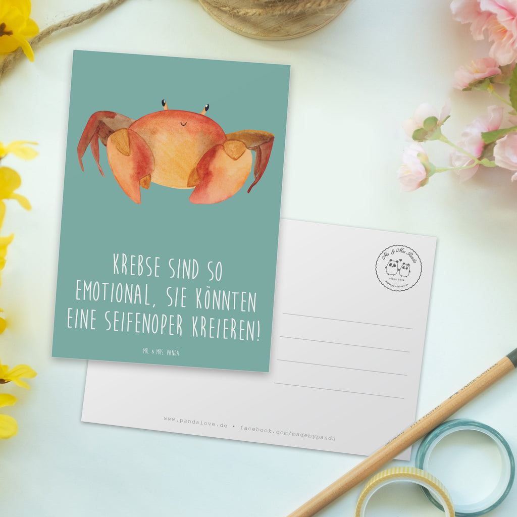 Postkarte Emotionaler Krebs Postkarte, Karte, Geschenkkarte, Grußkarte, Einladung, Ansichtskarte, Geburtstagskarte, Einladungskarte, Dankeskarte, Ansichtskarten, Einladung Geburtstag, Einladungskarten Geburtstag, Tierkreiszeichen, Sternzeichen, Horoskop, Astrologie, Aszendent