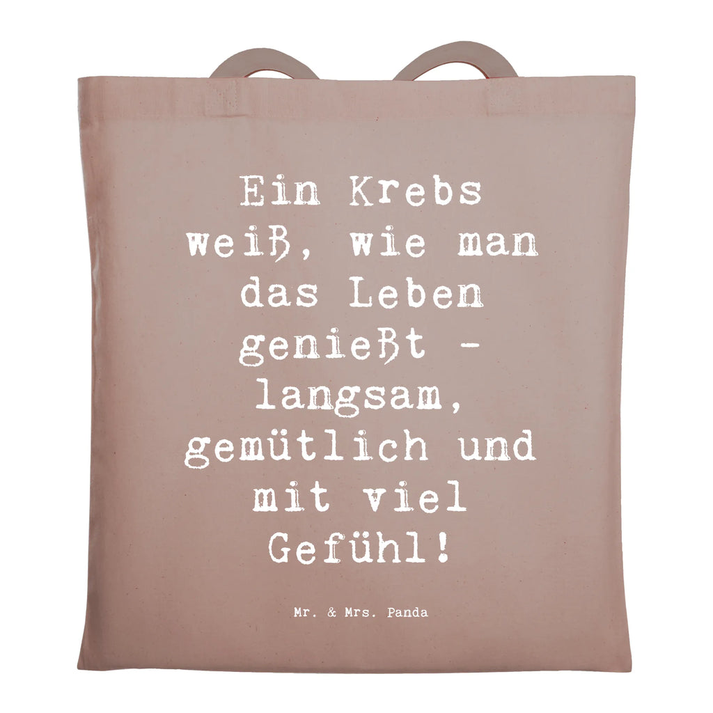 Tragetasche Spruch Krebs Genießer Beuteltasche, Beutel, Einkaufstasche, Jutebeutel, Stoffbeutel, Tasche, Shopper, Umhängetasche, Strandtasche, Schultertasche, Stofftasche, Tragetasche, Badetasche, Jutetasche, Einkaufstüte, Laptoptasche, Tierkreiszeichen, Sternzeichen, Horoskop, Astrologie, Aszendent