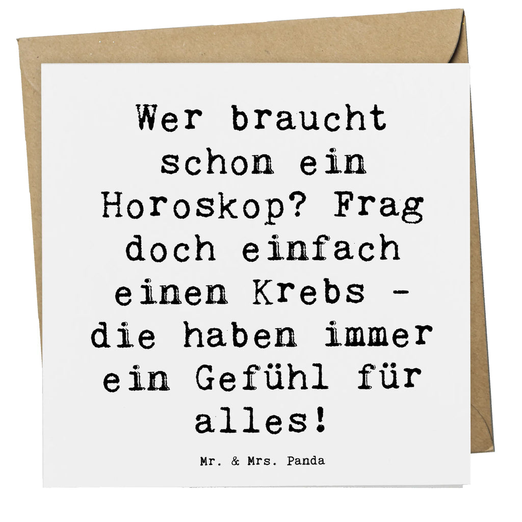 Deluxe Karte Spruch Krebs Gefühl Karte, Grußkarte, Klappkarte, Einladungskarte, Glückwunschkarte, Hochzeitskarte, Geburtstagskarte, Hochwertige Grußkarte, Hochwertige Klappkarte, Tierkreiszeichen, Sternzeichen, Horoskop, Astrologie, Aszendent