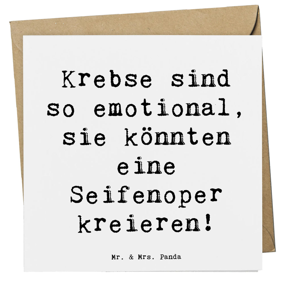 Deluxe Karte Spruch Emotionaler Krebs Karte, Grußkarte, Klappkarte, Einladungskarte, Glückwunschkarte, Hochzeitskarte, Geburtstagskarte, Hochwertige Grußkarte, Hochwertige Klappkarte, Tierkreiszeichen, Sternzeichen, Horoskop, Astrologie, Aszendent