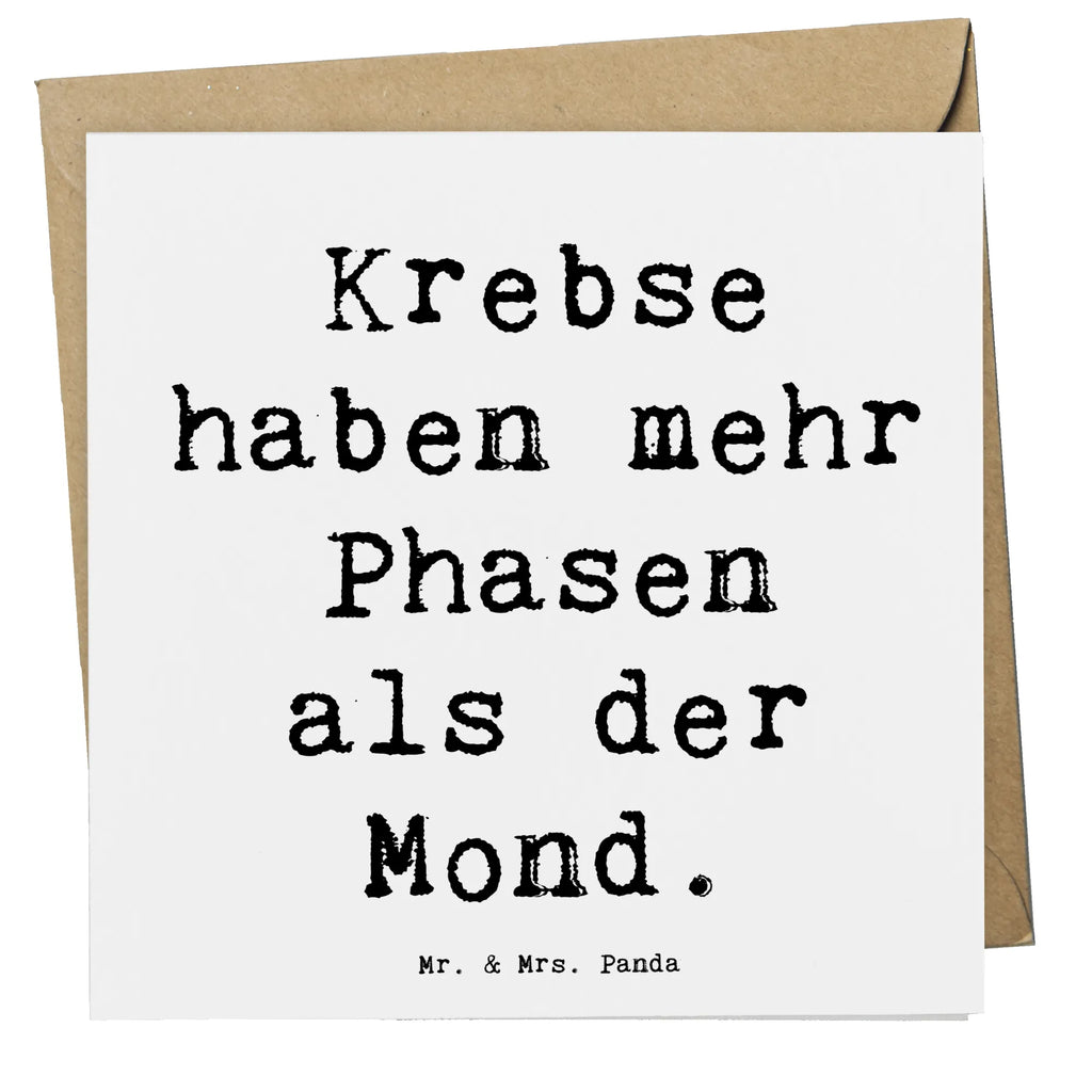 Deluxe Karte Spruch Krebs Phasen Karte, Grußkarte, Klappkarte, Einladungskarte, Glückwunschkarte, Hochzeitskarte, Geburtstagskarte, Hochwertige Grußkarte, Hochwertige Klappkarte, Tierkreiszeichen, Sternzeichen, Horoskop, Astrologie, Aszendent