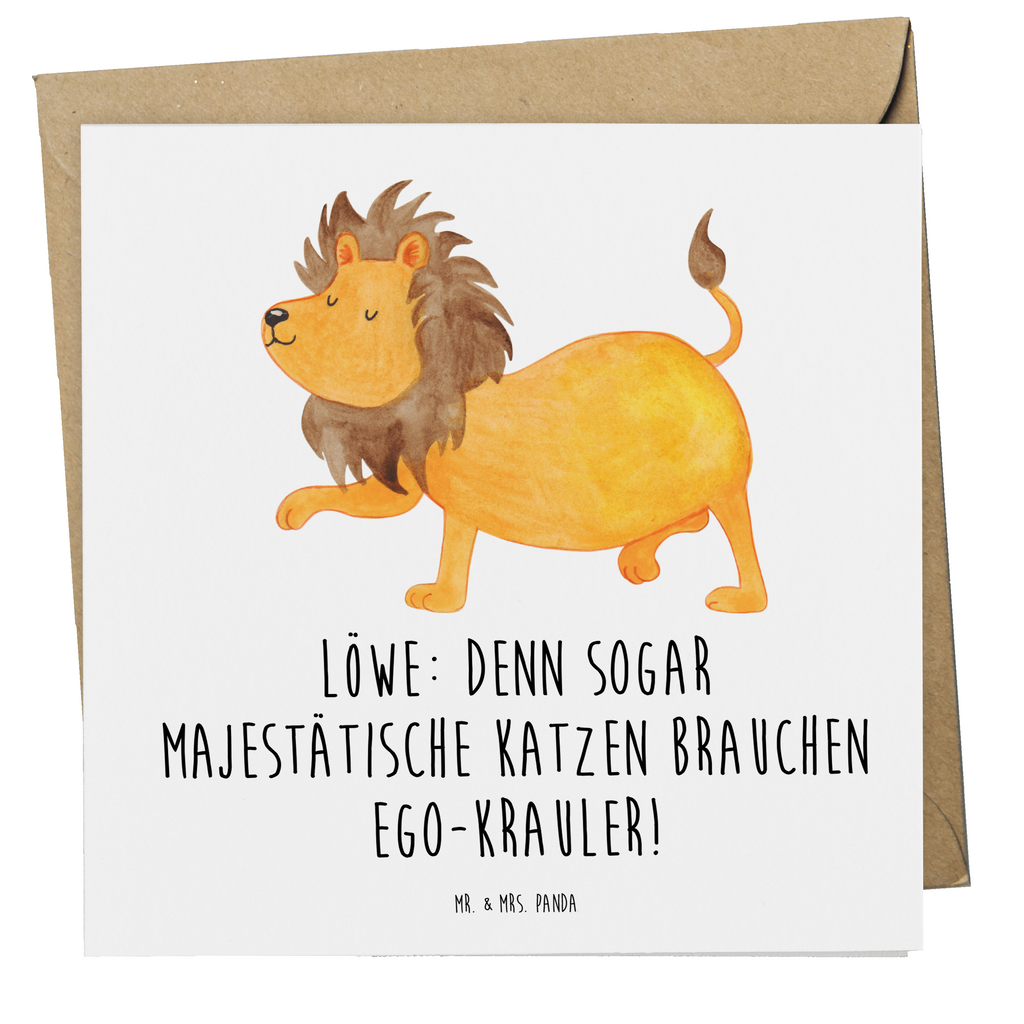 Deluxe Karte Spruch Majestätischer Löwe Karte, Grußkarte, Klappkarte, Einladungskarte, Glückwunschkarte, Hochzeitskarte, Geburtstagskarte, Hochwertige Grußkarte, Hochwertige Klappkarte, Tierkreiszeichen, Sternzeichen, Horoskop, Astrologie, Aszendent