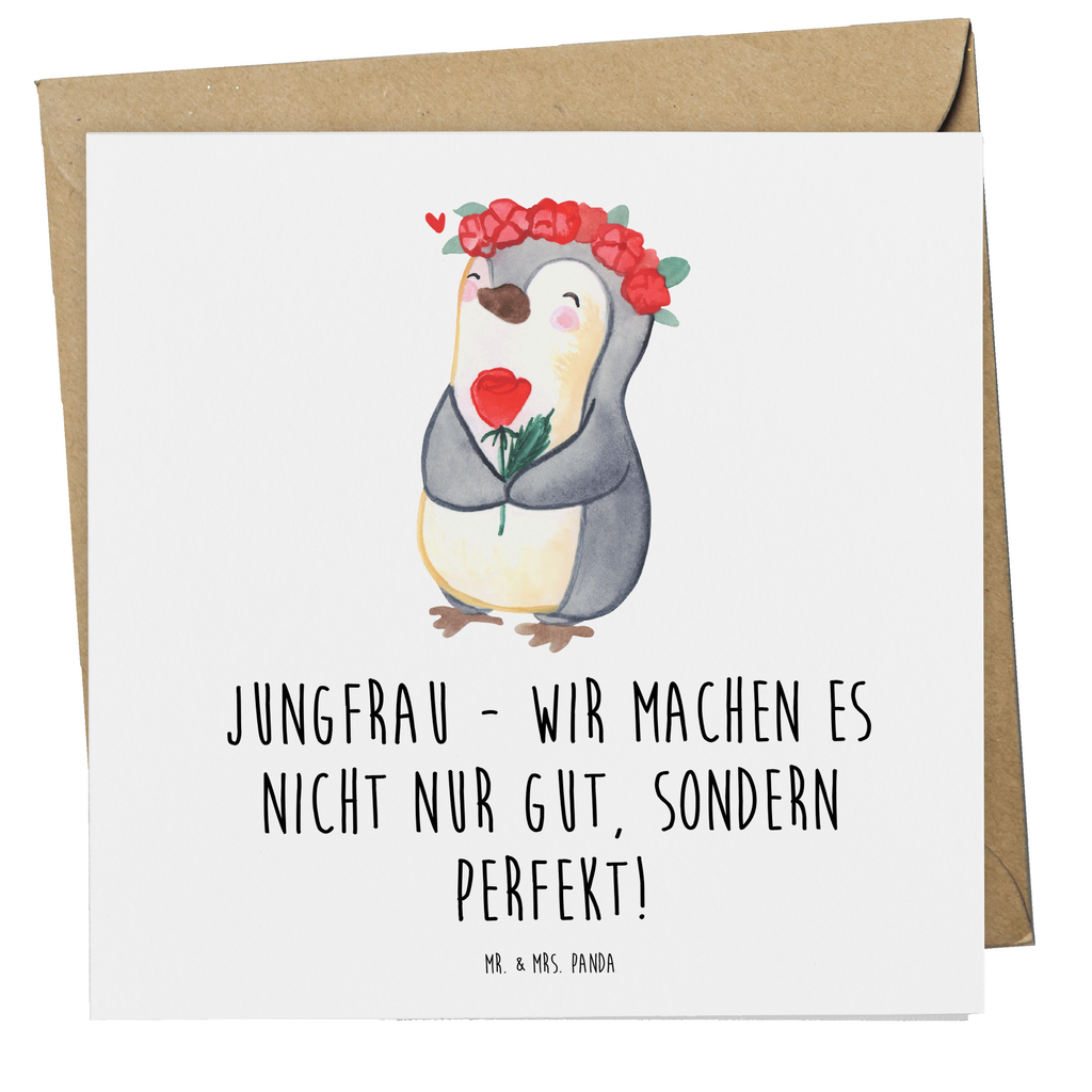 Deluxe Karte Spruch Jungfrau Perfektion Karte, Grußkarte, Klappkarte, Einladungskarte, Glückwunschkarte, Hochzeitskarte, Geburtstagskarte, Hochwertige Grußkarte, Hochwertige Klappkarte, Tierkreiszeichen, Sternzeichen, Horoskop, Astrologie, Aszendent