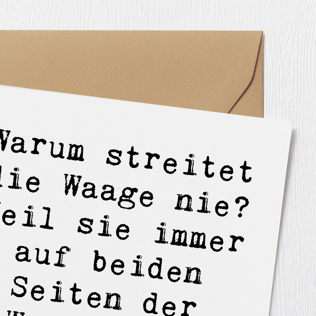 Deluxe Karte Spruch Waage Harmonie Karte, Grußkarte, Klappkarte, Einladungskarte, Glückwunschkarte, Hochzeitskarte, Geburtstagskarte, Hochwertige Grußkarte, Hochwertige Klappkarte, Tierkreiszeichen, Sternzeichen, Horoskop, Astrologie, Aszendent