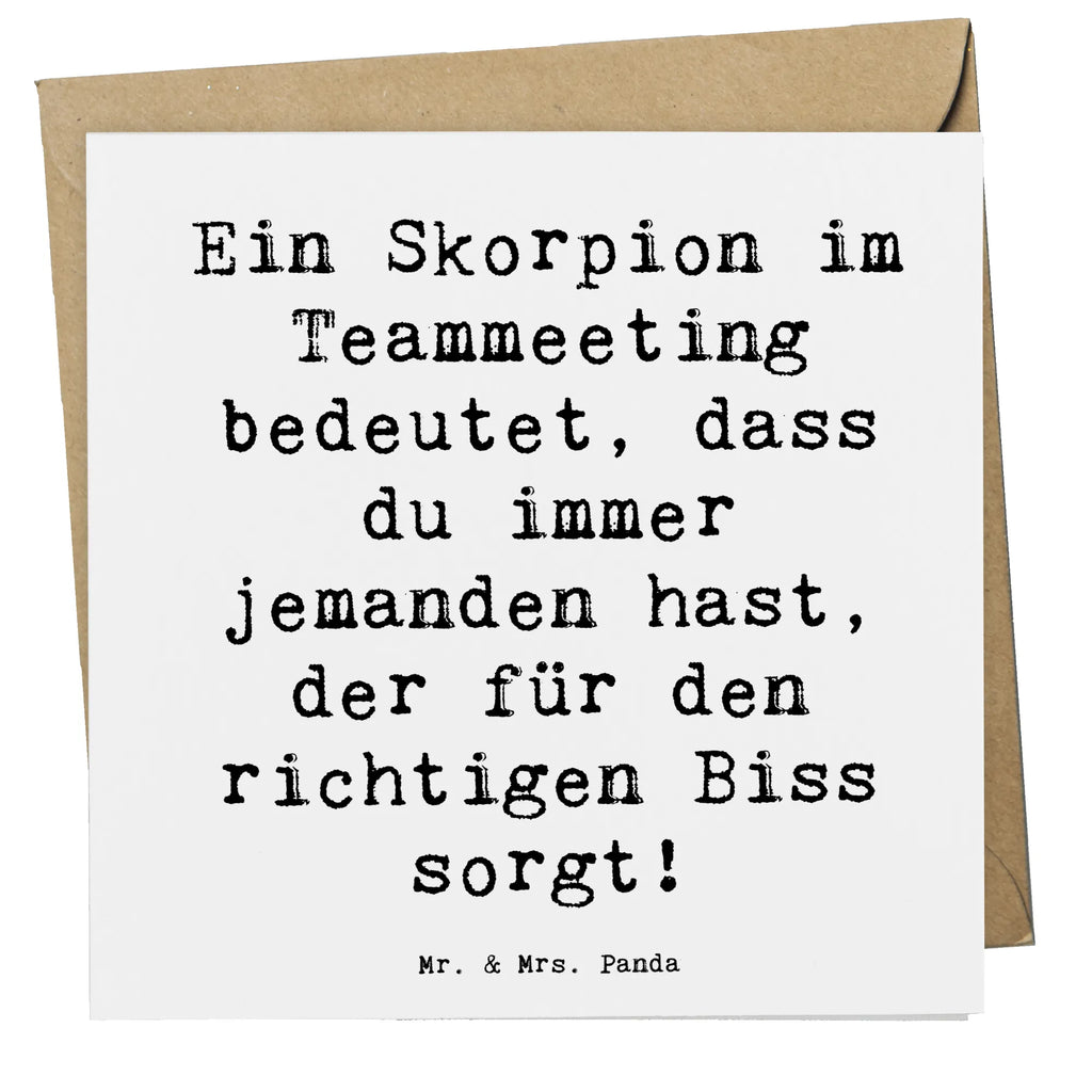 Deluxe Karte Spruch Skorpion Biss Karte, Grußkarte, Klappkarte, Einladungskarte, Glückwunschkarte, Hochzeitskarte, Geburtstagskarte, Hochwertige Grußkarte, Hochwertige Klappkarte, Tierkreiszeichen, Sternzeichen, Horoskop, Astrologie, Aszendent