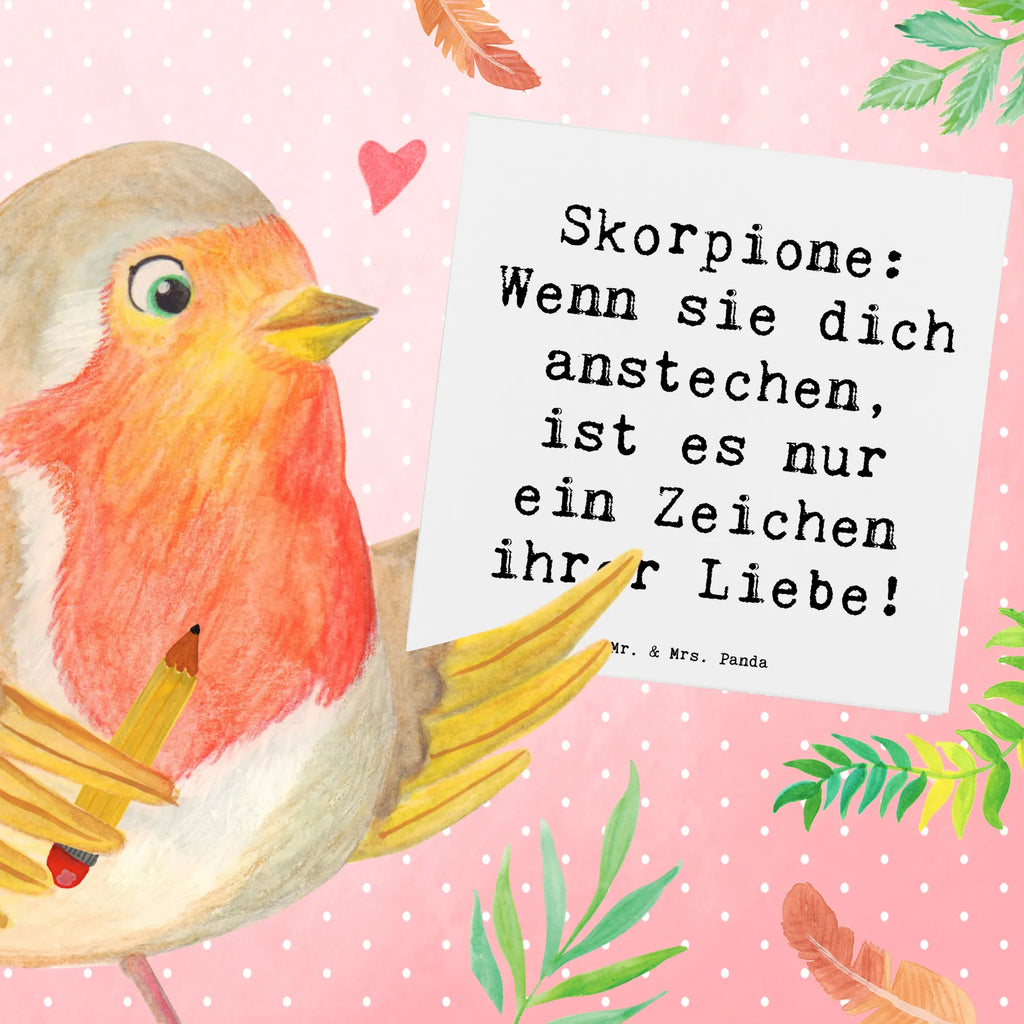 Deluxe Karte Spruch Skorpion Liebe Karte, Grußkarte, Klappkarte, Einladungskarte, Glückwunschkarte, Hochzeitskarte, Geburtstagskarte, Hochwertige Grußkarte, Hochwertige Klappkarte, Tierkreiszeichen, Sternzeichen, Horoskop, Astrologie, Aszendent