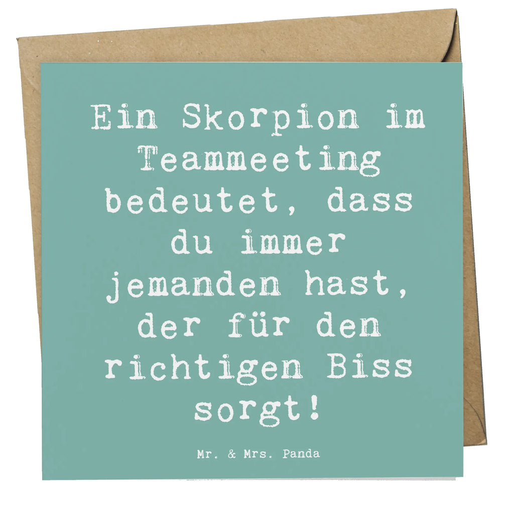 Deluxe Karte Spruch Skorpion Biss Karte, Grußkarte, Klappkarte, Einladungskarte, Glückwunschkarte, Hochzeitskarte, Geburtstagskarte, Hochwertige Grußkarte, Hochwertige Klappkarte, Tierkreiszeichen, Sternzeichen, Horoskop, Astrologie, Aszendent