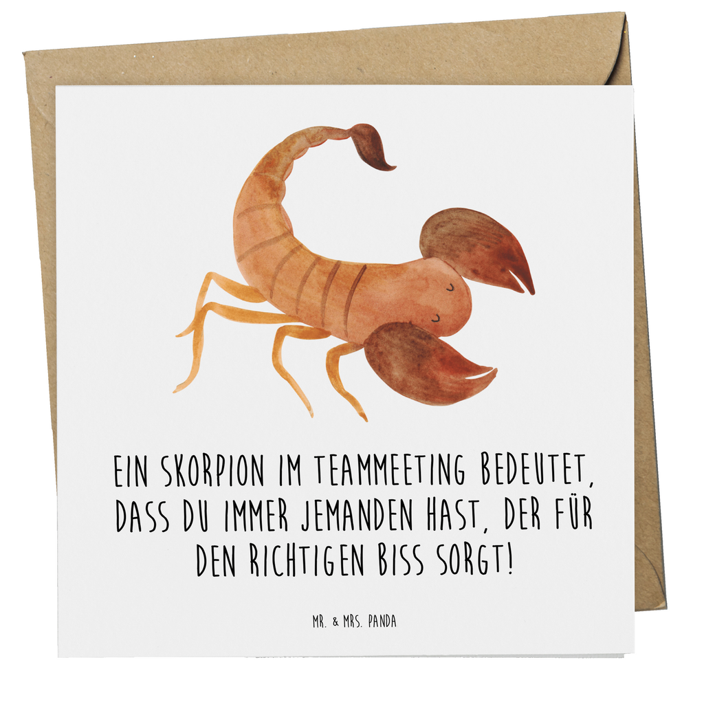 Deluxe Karte Spruch Skorpion Biss Karte, Grußkarte, Klappkarte, Einladungskarte, Glückwunschkarte, Hochzeitskarte, Geburtstagskarte, Hochwertige Grußkarte, Hochwertige Klappkarte, Tierkreiszeichen, Sternzeichen, Horoskop, Astrologie, Aszendent