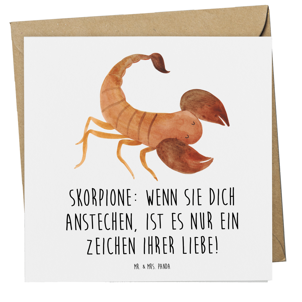 Deluxe Karte Spruch Skorpion Liebe Karte, Grußkarte, Klappkarte, Einladungskarte, Glückwunschkarte, Hochzeitskarte, Geburtstagskarte, Hochwertige Grußkarte, Hochwertige Klappkarte, Tierkreiszeichen, Sternzeichen, Horoskop, Astrologie, Aszendent