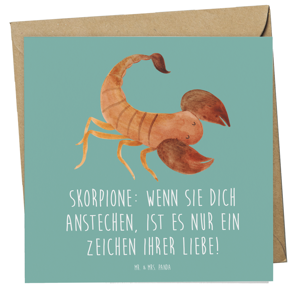 Deluxe Karte Spruch Skorpion Liebe Karte, Grußkarte, Klappkarte, Einladungskarte, Glückwunschkarte, Hochzeitskarte, Geburtstagskarte, Hochwertige Grußkarte, Hochwertige Klappkarte, Tierkreiszeichen, Sternzeichen, Horoskop, Astrologie, Aszendent