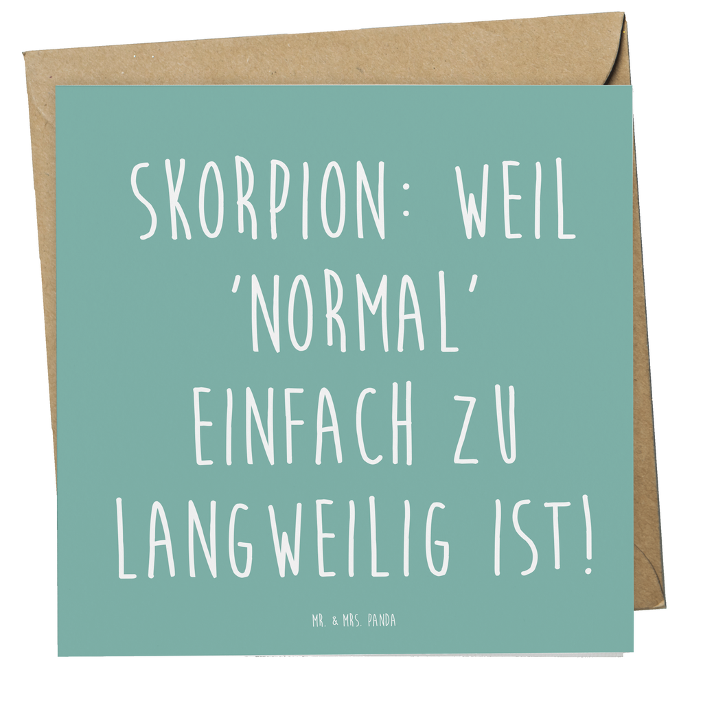 Deluxe Karte Spruch Skorpion Unikat Karte, Grußkarte, Klappkarte, Einladungskarte, Glückwunschkarte, Hochzeitskarte, Geburtstagskarte, Hochwertige Grußkarte, Hochwertige Klappkarte, Tierkreiszeichen, Sternzeichen, Horoskop, Astrologie, Aszendent