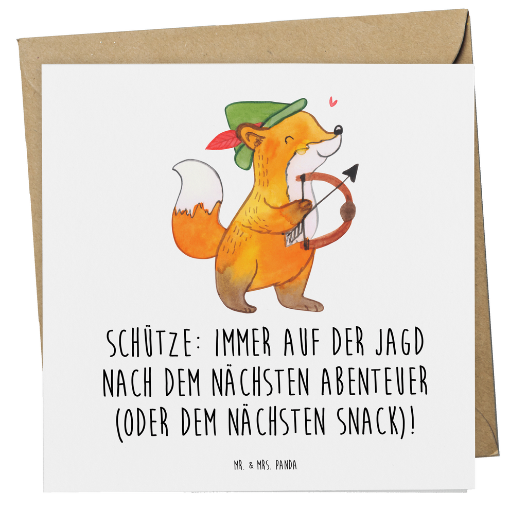 Deluxe Karte Spruch Abenteuer Schütze Karte, Grußkarte, Klappkarte, Einladungskarte, Glückwunschkarte, Hochzeitskarte, Geburtstagskarte, Hochwertige Grußkarte, Hochwertige Klappkarte, Tierkreiszeichen, Sternzeichen, Horoskop, Astrologie, Aszendent