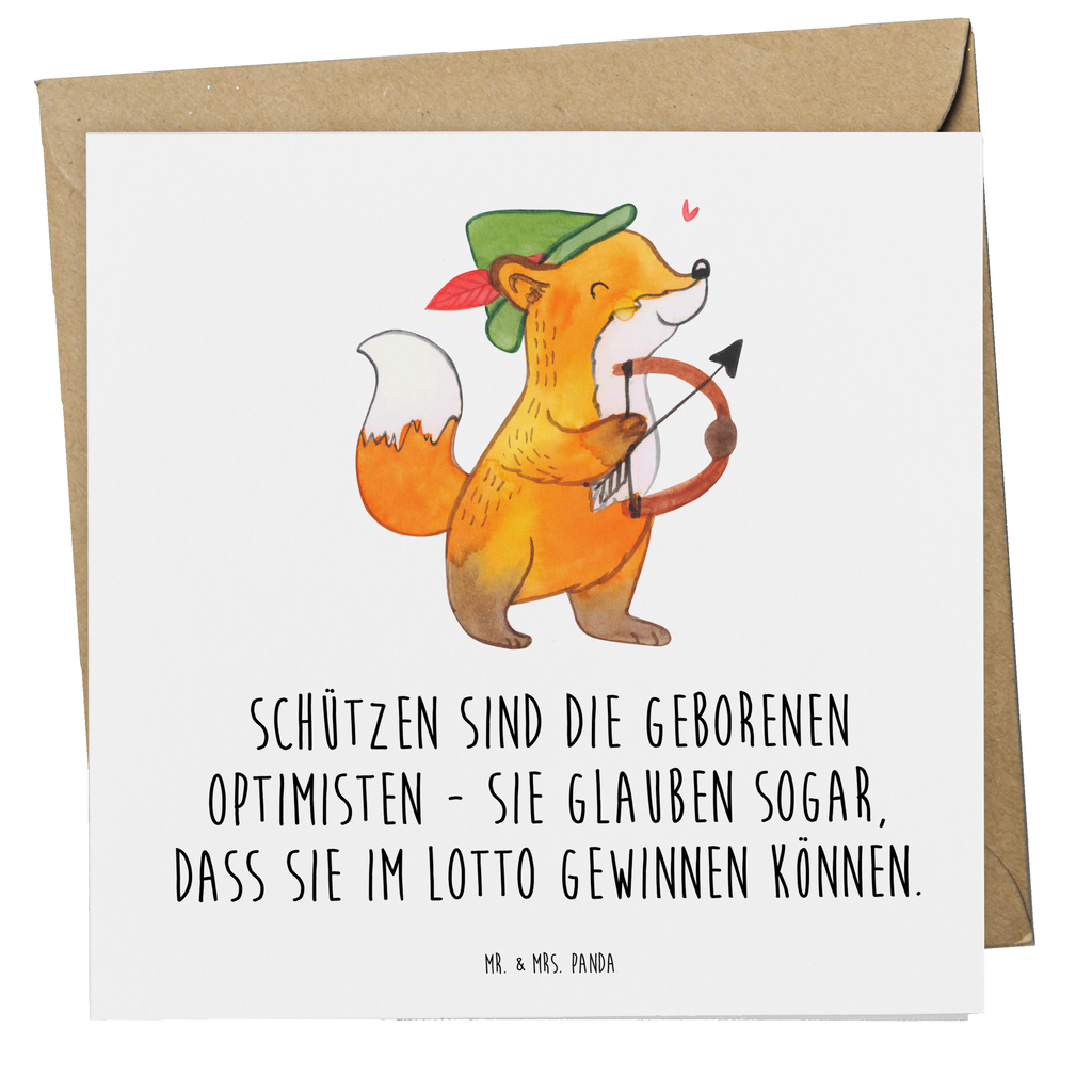 Deluxe Karte Spruch Schütze Optimist Karte, Grußkarte, Klappkarte, Einladungskarte, Glückwunschkarte, Hochzeitskarte, Geburtstagskarte, Hochwertige Grußkarte, Hochwertige Klappkarte, Tierkreiszeichen, Sternzeichen, Horoskop, Astrologie, Aszendent