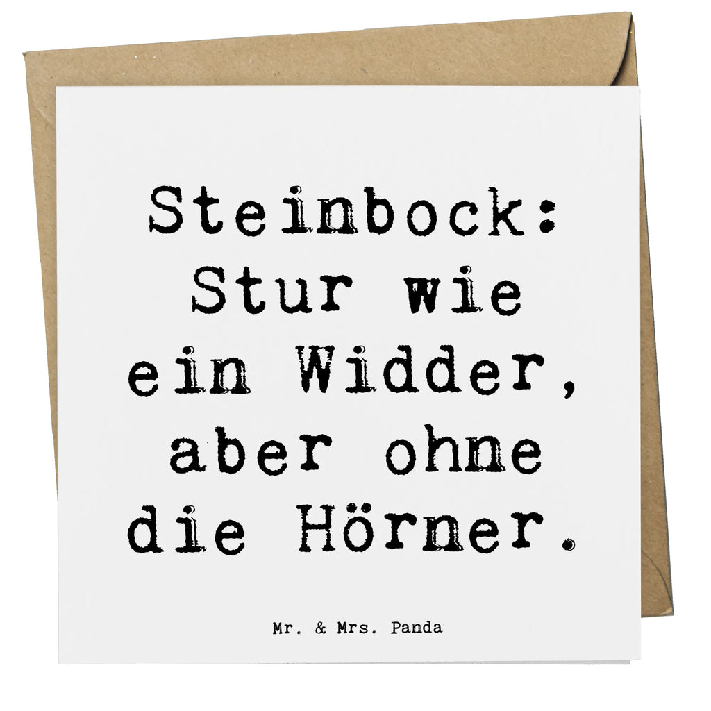 Deluxe Karte Spruch Steinbock Entschlossen Karte, Grußkarte, Klappkarte, Einladungskarte, Glückwunschkarte, Hochzeitskarte, Geburtstagskarte, Hochwertige Grußkarte, Hochwertige Klappkarte, Tierkreiszeichen, Sternzeichen, Horoskop, Astrologie, Aszendent