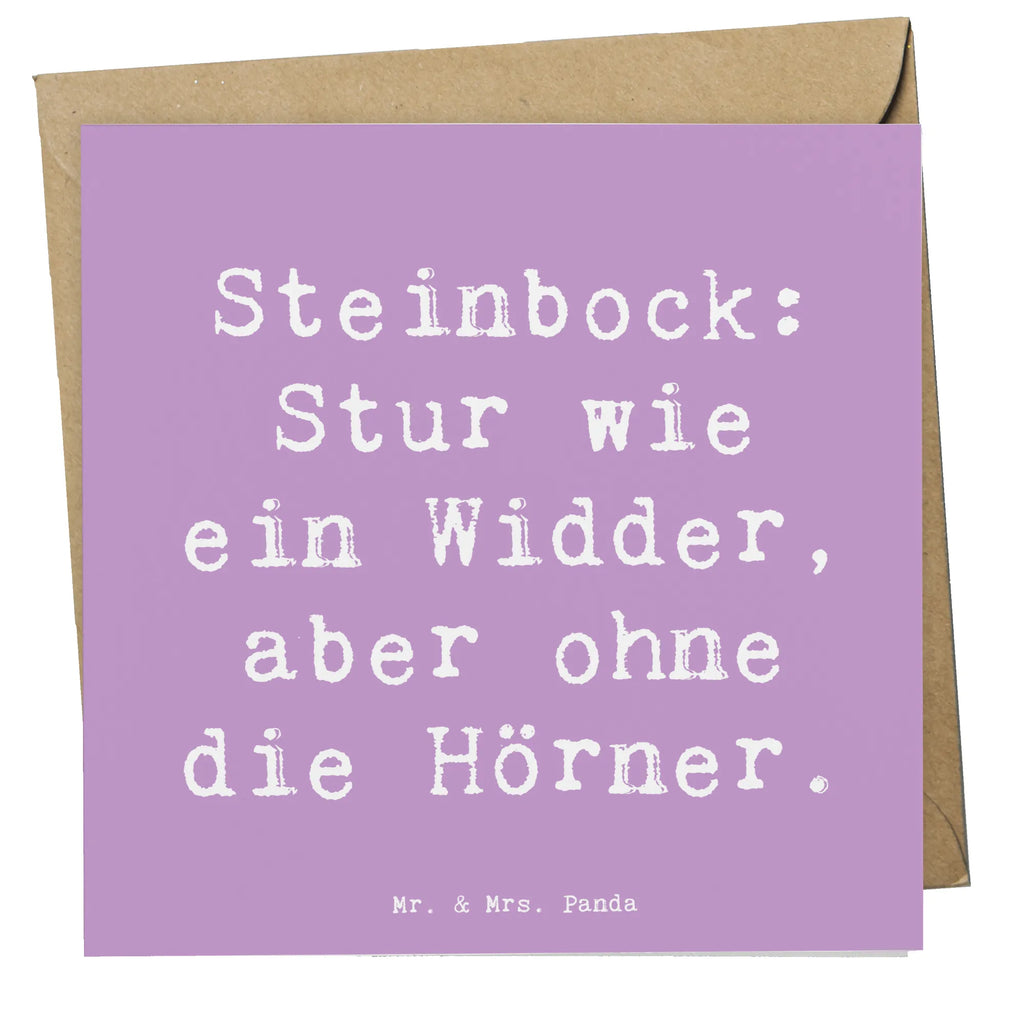 Deluxe Karte Spruch Steinbock Entschlossen Karte, Grußkarte, Klappkarte, Einladungskarte, Glückwunschkarte, Hochzeitskarte, Geburtstagskarte, Hochwertige Grußkarte, Hochwertige Klappkarte, Tierkreiszeichen, Sternzeichen, Horoskop, Astrologie, Aszendent