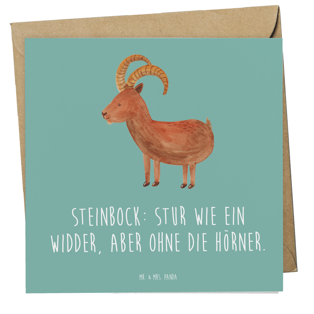 Deluxe Karte Spruch Steinbock Entschlossen Karte, Grußkarte, Klappkarte, Einladungskarte, Glückwunschkarte, Hochzeitskarte, Geburtstagskarte, Hochwertige Grußkarte, Hochwertige Klappkarte, Tierkreiszeichen, Sternzeichen, Horoskop, Astrologie, Aszendent