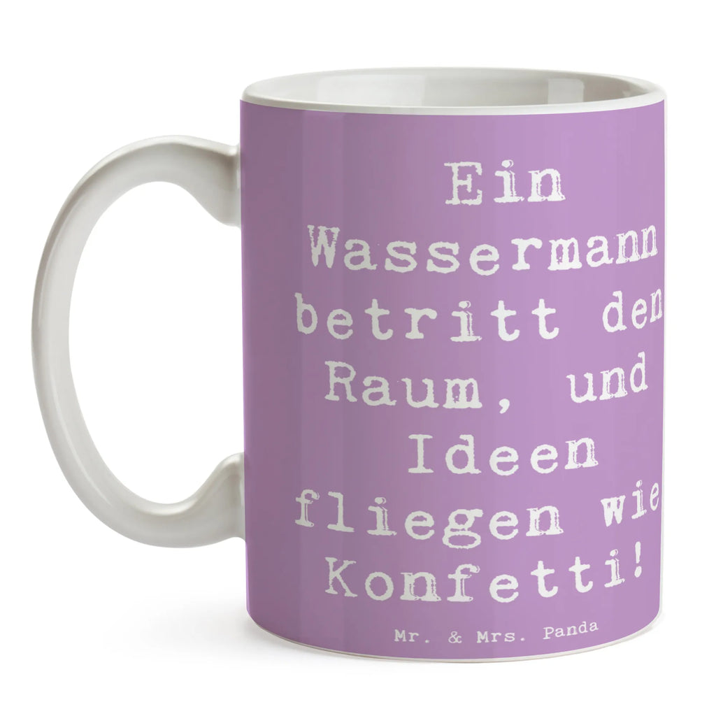 Tasse Spruch Wassermann Ideenflug Tasse, Kaffeetasse, Teetasse, Becher, Kaffeebecher, Teebecher, Keramiktasse, Porzellantasse, Büro Tasse, Geschenk Tasse, Tasse Sprüche, Tasse Motive, Kaffeetassen, Tasse bedrucken, Designer Tasse, Cappuccino Tassen, Schöne Teetassen, Tierkreiszeichen, Sternzeichen, Horoskop, Astrologie, Aszendent